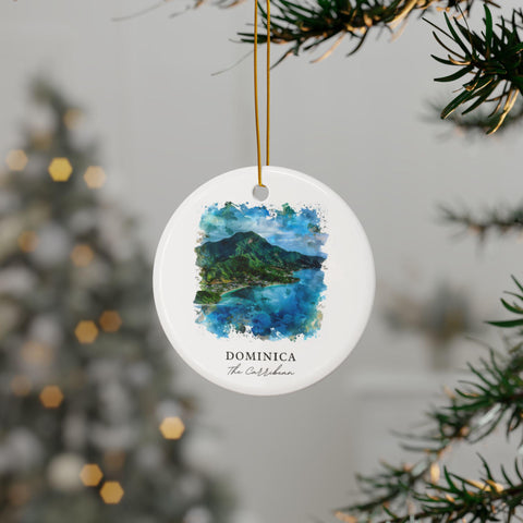 Dominica Island Caribbean Ornament: Unique Dominica Souvenir, Dominica Decor, and Authentic Dominica Caribbean Gift