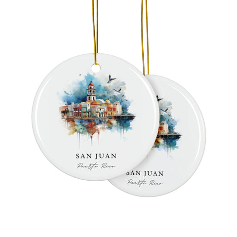 San Juan PR Ornament: Unique San Juan Souvenir, San Juan Puerto Rico Decor, and Authentic San Juan PR Gift