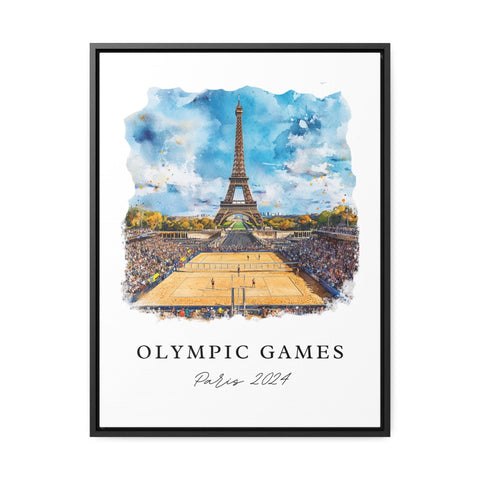 Paris Olympics Wall Art, Paris Beach Volleyball Print, Eiffel Tower Art, Olympics Paris Gift, Travel Print, Travel Poster, Housewarming Gift