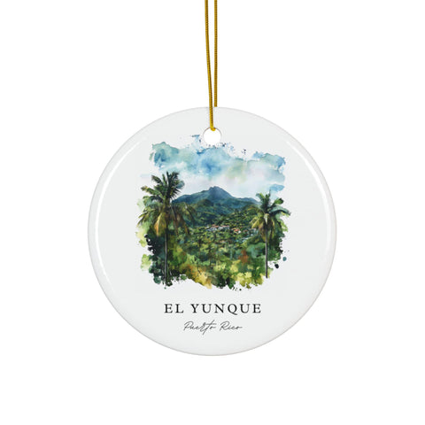 El Yunque PR Ornament: Unique El Yunque Souvenir, El Yunque Decor, and Authentic El Yunque Puerto Rico Gift