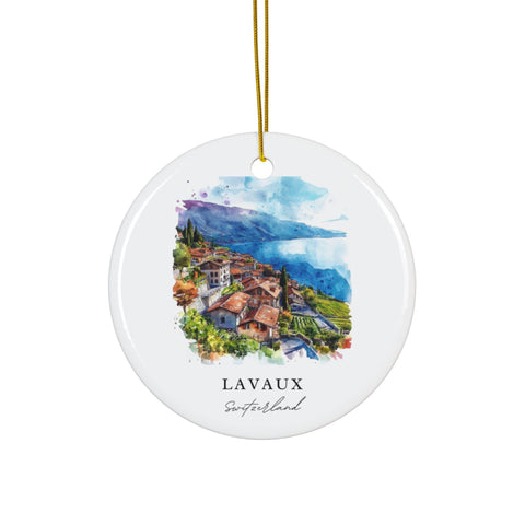 Lavaux Switzerland Ornament: Unique Lavaux Souvenir, Lavaux Decor, and Authentic Lavaux Switzerland Gift