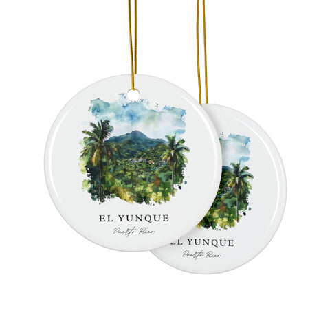 El Yunque PR Ornament: Unique El Yunque Souvenir, El Yunque Decor, and Authentic El Yunque Puerto Rico Gift