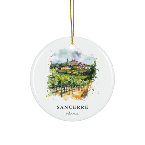 Sancerre France Ornament: Unique Sancerre Souvenir, Sancerre Decor, and Authentic Sancerre France Gift