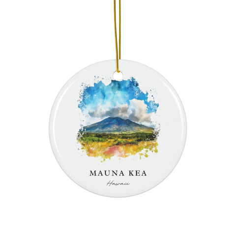 Mauna Kea Hawaii Ornament: Unique Mauna Kea Souvenir, Mauna Kea Decor, and Authentic Mauna Kea HI Gift