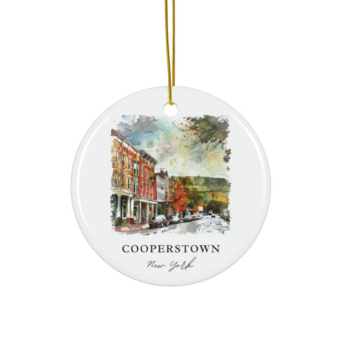 Coopertown NY Ornament: Unique Coopertown Souvenir, Coopertown NY Decor, and Authentic Coopertown Gift