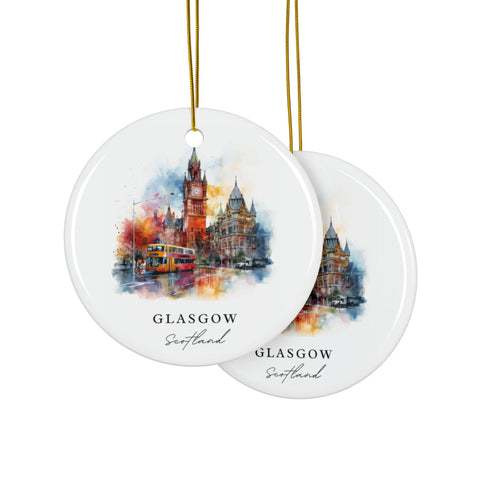 Glasgow Scotland Ornament: Unique Glasgow Souvenir, Cultural Glasgow Decor, and Authentic Glasgow Gift