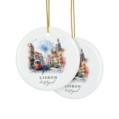 Lisbon Portugal Ornament: Unique Lisbon Souvenir, Lisbon Decor, and Authentic Lisbon Portugal Gift