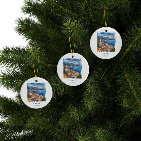 Cavat Croatia Ornament: Unique Cavat Souvenir, Cavat Croatia Decor, and Authentic Croatian Xmas Gift