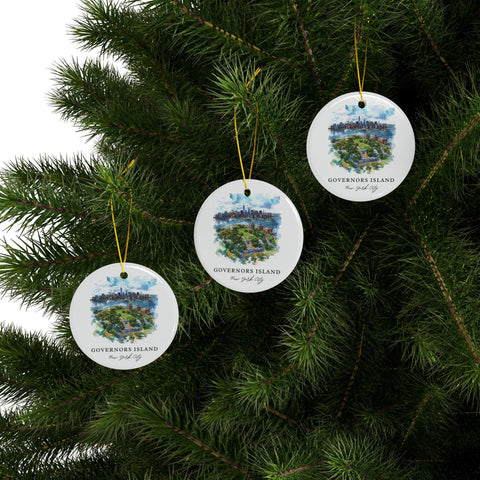 Governors Island Ornament: Unique Gov Island Souvenir, NYC Decor, and Authentic Governors Island NY Gift (1pc, 3pcs, 5pcs, 10pcs)