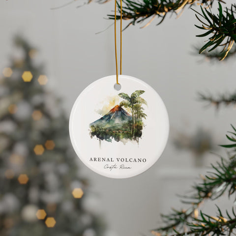 Arenal Volcano Ornament: Unique Arenal Volcano Souvenir, Arenal Volcano CR Decor, and Authentic Arenal Xmas Gift