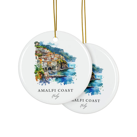 Amalfi Coast Ornament: Unique Amalfi Coast Souvenir, Amalfi Coast Italy Decor, and Authentic Amalfi Coast Xmas Gift