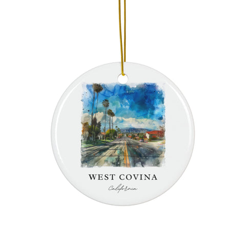 West Covina California Ornament: Unique California Souvenir, West Covina Decor, and West Covina Cali Gift