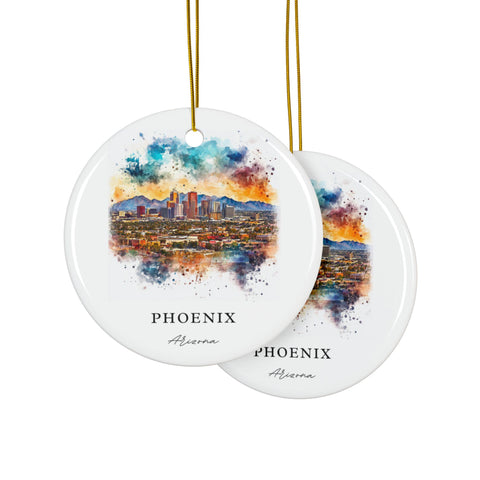 Phoenix AZ Ornament: Unique Phoenix Souvenir, Phoenix Arizona Decor, and Authentic Phoenix Arizona Gift