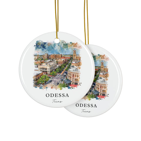 Odesa Texas Ornament: Unique Odesa TX Souvenir, Odesa TX Decor, and Authentic Odesa Texas Gift