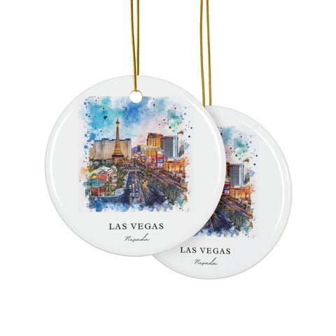 Las Vegas Nevada Ornament: Unique Las Vegas Souvenir, Las Vegas Decor, and Authentic Las Vegas Gift