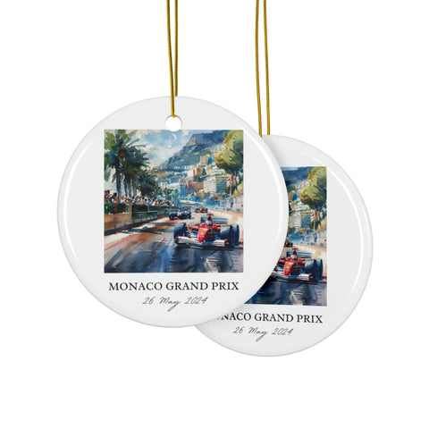 Monaco Grand Prix Ornament: Monaco F1 Souvenir, Monaco Prix Decor, and Authentic Grand Prix Gift