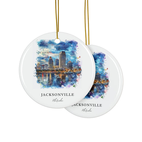 Jacksonville FL Ornament: Unique Jacksonville Souvenir, Jacksonville Decor, and Authentic Jacksonville Florida Gift