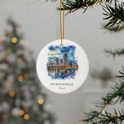 Jacksonville FL Ornament: Unique Jacksonville Souvenir, Jacksonville Decor, and Authentic Jacksonville Florida Gift