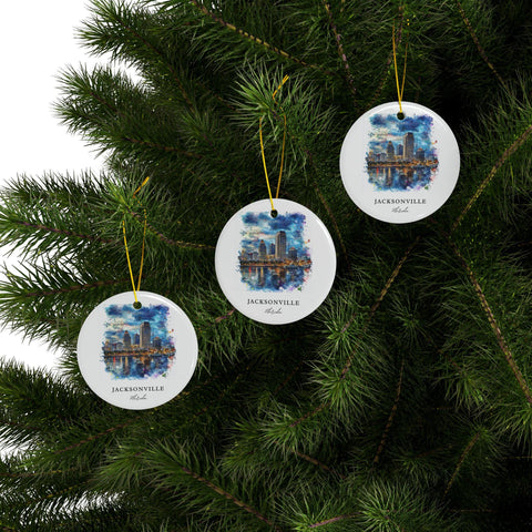 Jacksonville FL Ornament: Unique Jacksonville Souvenir, Jacksonville Decor, and Authentic Jacksonville Florida Gift