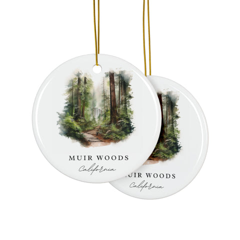 Muir Woods Ornament: Unique Muir Woods Souvenir, Muir Woods CA Decor, and Authentic Muir Woods California Gift (1pc, 3pcs, 5pcs, 10pcs)