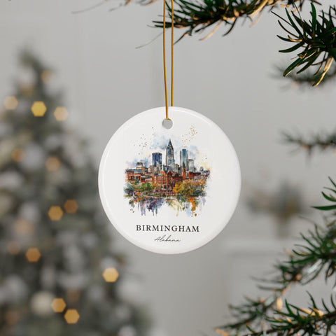 Birmingham Alabama Ornament: Unique Birmingham AL Souvenir, Alabama Decor, and Authentic Birmingham AL X-mas Gift