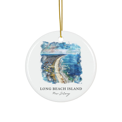 LBI NJ Ornament: Unique Long Beach Island Souvenir, LBI Decor, and Authentic Long Beach Island Christmas Gift