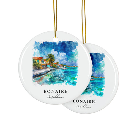 Bonaire Ornament: Unique Bonaire Souvenir, Bonaire Caribbean Decor, and Authentic Bonaire Christmas Gift (1pc, 3pcs, 5pcs, 10pcs)