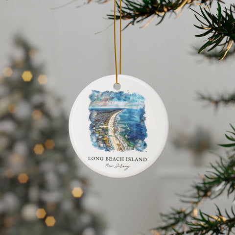 LBI NJ Ornament: Unique Long Beach Island Souvenir, LBI Decor, and Authentic Long Beach Island Christmas Gift