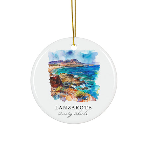 Lanzarote Ornament: Unique Lanzarote Souvenir, Lanzarote Decor, and Authentic Canary Island Christmas Gift