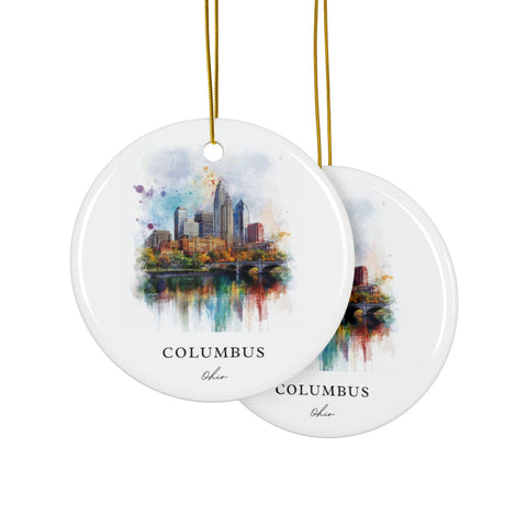 Columbus Ohio Ornament: Unique Columbus Souvenir, Columbus OH Decor, and Authentic Columbus Ohio Gift