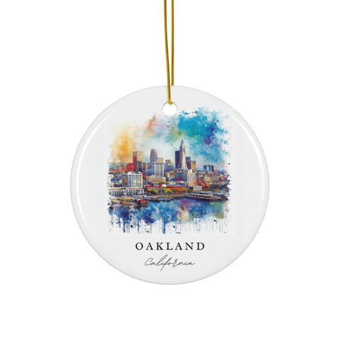 Oakland CA Ornament: Unique Oakland Souvenir, Oakland CA Decor, and Authentic Oakland Cali Gift