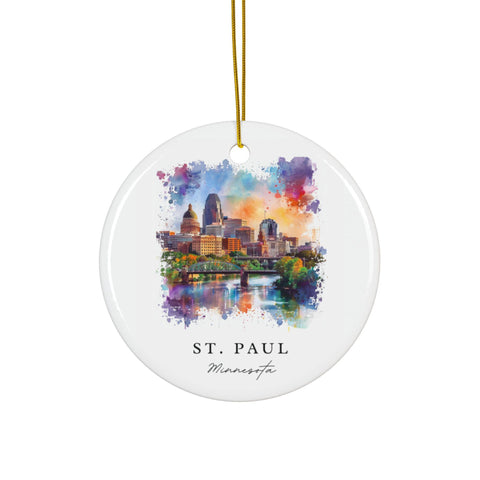 St Paul MN Ornament: Unique St Paul Souvenir, Saint Paul Decor, and Authentic St Paul MN Christmas Gift