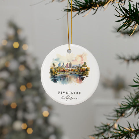 Riverside California Ornament: Unique Riverside Souvenir, Riverside CA Decor, and Authentic Riverside X-mas Gift