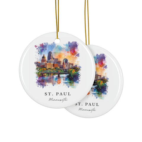 St Paul MN Ornament: Unique St Paul Souvenir, Saint Paul Decor, and Authentic St Paul MN Christmas Gift