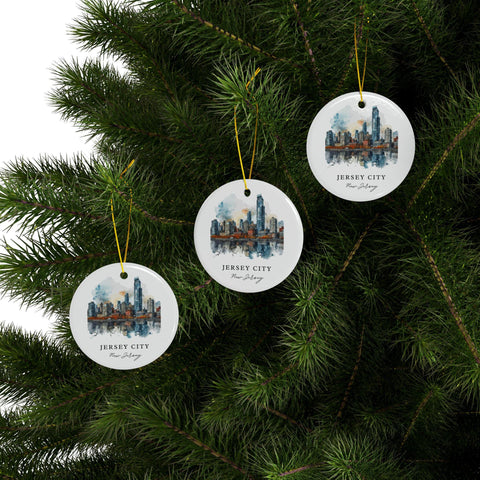 Jersey City Ornament: Unique Jersey City Souvenir, Jersey City NJ Decor, and Jersey City Christmas Gift