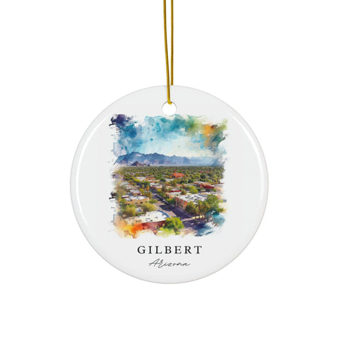 Gilbert AZ Ornament: Unique Gilbert Arizona Souvenir, Gilbert Arizona Decor, and Gilbert Arizona Christmas Gift