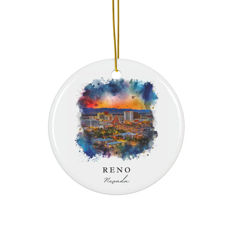 Reno Nevada Ornament: Unique Reno Souvenir, Reno NV Decor, and Reno Nevada Christmas Gift