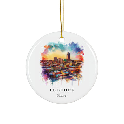 Lubbock TX Ornament: Unique Lubbock Souvenir, Lubbock Texas Decor, and Lubbock Texas Christmas Gift