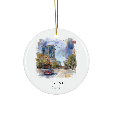 Irving TX Ornament: Irving Texas Souvenir, Irving TX Decor, and Irving Texas Christmas Gift