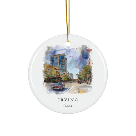 Irving TX Ornament: Irving Texas Souvenir, Irving Texas Decor, and Authentic Irving Texas Christmas Gift