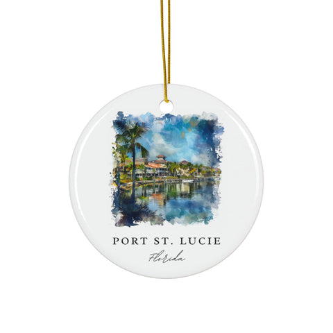 Port St. Lucie Ornament: PSL Florida Souvenir, Port St. Lucie Decor, and Port St. Lucie FL Christmas Gift