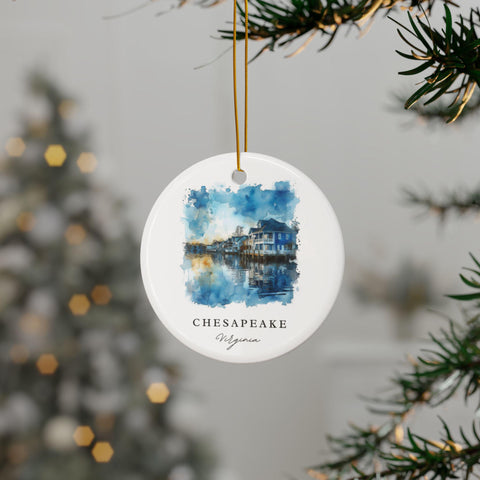 Chesapeake Virginia Ornament: Chesapeake Souvenir, Chesapeake VA Decor, and Chesapeake Virginia Christmas Gift