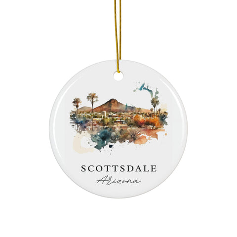 Scottsdale Arizona Ornament: Scottsdale Souvenir, Scottsdale AZ Decor, and Scottsdale Arizona Christmas Gift (1pc, 3pcs, 5pcs, 10pcs)