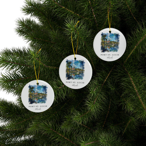 Port St. Lucie Ornament: PSL Florida Souvenir, Port St. Lucie Decor, and Port St. Lucie FL Christmas Gift