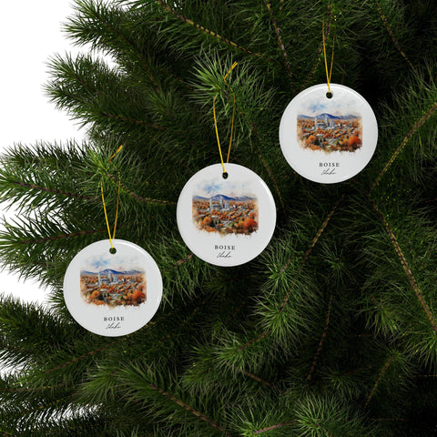 Boise Idaho Ornament: Boise ID Souvenir, Boise Idaho Decor, and Boise Idaho Christmas Gift (1pc, 3pcs, 5pcs, 10pcs)