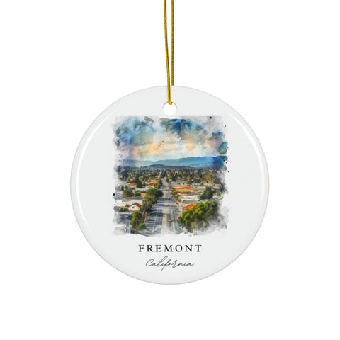 Fremont California Ornament: Fremont CA Souvenir, Fremont Cali Decor, and Fremont California Christmas Gift