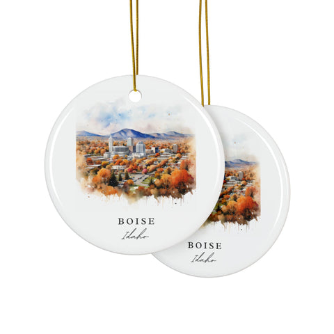 Boise Idaho Ornament: Boise ID Souvenir, Boise Idaho Decor, and Boise Idaho Christmas Gift (1pc, 3pcs, 5pcs, 10pcs)