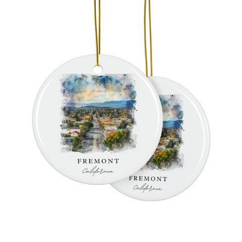 Fremont California Ornament: Fremont CA Souvenir, Fremont Cali Decor, and Fremont California Christmas Gift