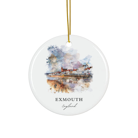 Exmouth England Ornament: Unique Exmouth Souvenir, Exmouth Decor, and Authentic Exmouth UK Gift