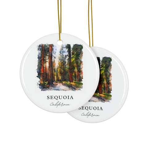 Sequoia California Ornament: Unique Sequoia Souvenir, Sequoia National Park Decor, and Authentic Sequoia CA Gift